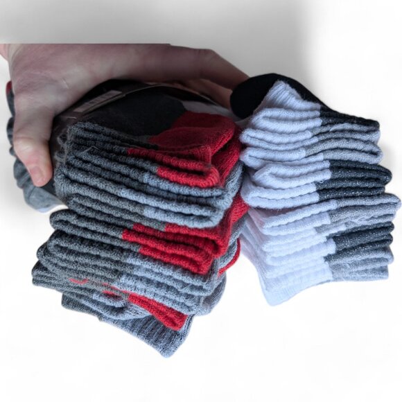 12 pack True Religion Half Cushion Quarter Socks Men's 10-13 shoes size 8-12 NEW - Picture 9 of 11